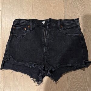 Black Denim Women's Shorts